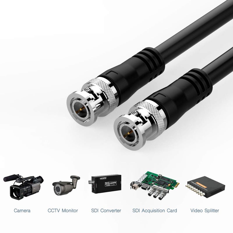 FURUI SDI Cable 6ft, HD-SDI Cable 3G 75 Ohm Coax Cable 75-5 BNC to BNC Cable Copper Connectors Anti Oxidant 1080P for Video Security Camera CCTV Systems - Image 5